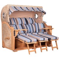 Strandkorb Baltikum XXL Bullauge Teak PE Shell Dessin 580 Strandkorb Baltikum XXL Bullauge Teak PE Shell Dessin 580