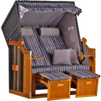 Strandkorb Ostsee Wacholder PE Schwarz Dessin Anthrazit Braun Strandkorb Ostsee Wacholder PE Schwarz Dessin Anthrazit Braun