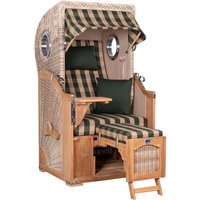 Strandkorb Düne Single Bullauge Teak PE Shell Dessin 506 Strandkorb Düne Single Bullauge Teak PE Shell Dessin 506