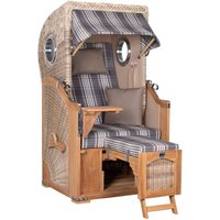 Strandkorb Düne Single Bullauge Teak PE Shell Dessin 522 Strandkorb Düne Single Bullauge Teak PE Shell Dessin 522