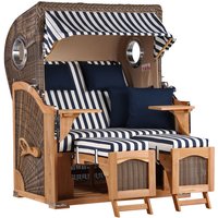 Strandkorb Düne Bullauge Teak PE Grey Dessin 518 Strandkorb Düne Bullauge Teak PE Grey Dessin 518
