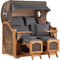 Strandkorb Düne Bullauge Teak PE Grey Dessin 500 Strandkorb Düne Bullauge Teak PE Grey Dessin 500