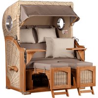 Strandkorb Düne Bullauge Teak PE Shell Dessin 534 Strandkorb Düne Bullauge Teak PE Shell Dessin 534