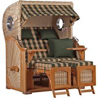 Strandkorb Düne Bullauge Teak PE Shell Dessin 506 Strandkorb Düne Bullauge Teak PE Shell Dessin 506