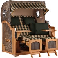 Strandkorb Düne Grande Bullauge Teak PE Grey Dessin 506 Strandkorb Düne Grande Bullauge Teak PE Grey Dessin 506