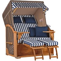 Strandkorb Seeblick Teak PE Grey Dessin 518 Strandkorb Seeblick Teak PE Grey Dessin 518