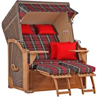 Strandkorb Seeblick Teak PE Grey Dessin 529 Strandkorb Seeblick Teak PE Grey Dessin 529