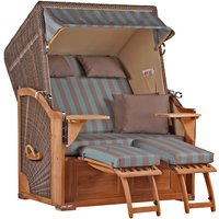 Strandkorb Seeblick Teak PE Grey Dessin 520 Strandkorb Seeblick Teak PE Grey Dessin 520