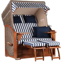 Strandkorb Seeblick Mahagoni PE Grey Dessin 518 Strandkorb Seeblick Mahagoni PE Grey Dessin 518