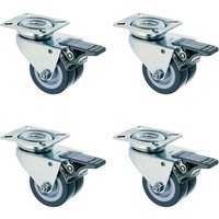 Strandkorb Zubehör Strandkorbrollen mit Feststeller 4er Set Strandkorb Zubehör Strandkorbrollen mit Feststeller 4er Set