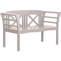 Gartenbank Föhr Mahagoni Weiß 120 cm Gartenbank Föhr Mahagoni Weiß 120 cm