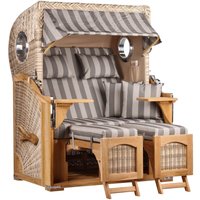 Strandkorb Düne Bullauge Teak PE Shell Dessin 537 Strandkorb Düne Bullauge Teak PE Shell Dessin 537