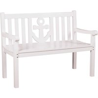 Gartenbank Anker Mahagoni Weiß 120 cm Gartenbank Anker Mahagoni Weiß 120 cm