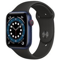 Apple Apple Watch Series 6 GPS + Cellular Blue Aluminium 44mm Black Sport Band - Good sold by Music Magpie
