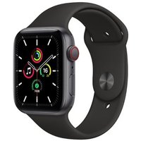 Apple Apple Watch SE GPS + Cellular Space Grey Aluminium 40mm Black Sport Band - Good listed by Music Magpie