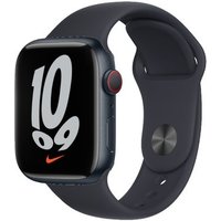 Apple Apple Watch Nike Series 7 GPS + Cellular Midnight Aluminium 45mm Black Sport Band - Good sold by Music Magpie