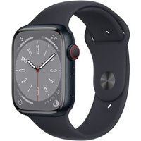 Apple Apple Watch Series 8 GPS + Cellular Midnight Aluminium 45mm Black Sport Band - Good listed by Music Magpie