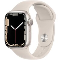 Apple Apple Watch Series 7 GPS + Cellular Starlight Aluminium 45mm Starlight Sport Band - Very Good listed by Music Magpie