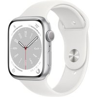 Apple Apple Watch Series 8 GPS Silver Aluminium 41mm White Sport Band - Good listed by Music Magpie