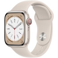 Apple Apple Watch Series 8 GPS + Cellular Starlight Aluminium 41mm Starlight Sport Band - Good listed by Music Magpie