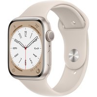 Apple Apple Watch Series 8 GPS Starlight Aluminium 41mm Starlight Sport Band - Good listed by Music Magpie