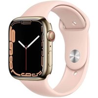 Apple Apple Watch Series 7 GPS + Cellular Gold Stainless Steel 41mm Pink Sport Band - Pristine listed by Music Magpie