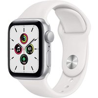Apple Apple Watch SE GPS Silver Aluminium 44mm White Sport Band - Good listed by Music Magpie