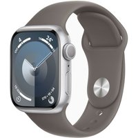 Apple Apple Watch Series 9 GPS + Cellular Silver Aluminium 41mm Clay Sport Band - Good listed by Music Magpie