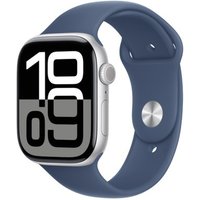 Apple Apple Watch Series 10 GPS + Cellular Silver Aluminium 46mm Denim Sport Band - Very Good listed by Music Magpie