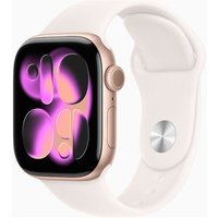 Apple Apple Watch Series 11 GPS Rose Gold Aluminium 46mm Light Blush Sport Band - Pristine sold by Music Magpie