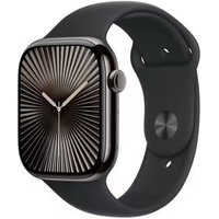 Apple Apple Watch Series 10 GPS + Cellular Slate Titanium 42mm Black Sport Band - Pristine sold by Music Magpie