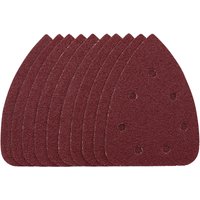 Draper Detail Sanding Sheets with Hook and Loop, 140mm, 40 Grit, SSD6 (Pack of 10)