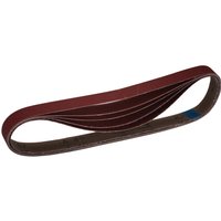 Draper Cloth Sanding Belt, 25 x 762mm, Assorted Grit (Pack of 5)
