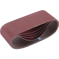 Draper Cloth Sanding Belt, 75 x 457mm, Assorted Grit (Pack of 5)