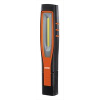 Draper COB/SMD LED Rechargeable Inspection Lamp, 10W, 1,000 Lumens, Orange
