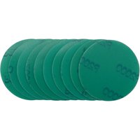 Draper Wet and Dry Sanding Discs with Hook and Loop, 75mm, 2000 Grit (Pack of 10)