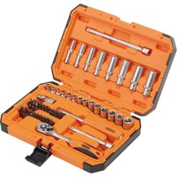 Draper HI-TORQ 6 Point Socket Set, 1/4" (47 Piece)