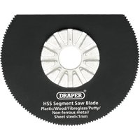 Draper HSS Segment Saw Blade, 63mm Diameter, 18tpi