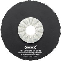 Draper HSS Circular Saw Blade, 63mm Diameter, 18tpi