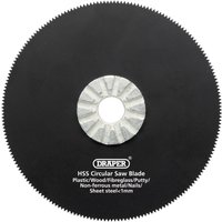 Draper HSS Circular Saw Blade, 88mm Diameter, 18tpi