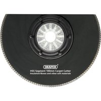 Draper HSS Segment Carpet Cutter, 100mm Diameter