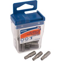 Draper Draper TX-STAR Long Insert Bits in Plastic Storage Case, T30 x 25mm (Pack of 20)