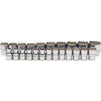 Draper Expert Loose Metric Socket Set, 1/2" Sq. Dr., Polished Chrome (23 Piece)