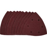 Draper Delta Sanding Sheets with Hook and Loop, 93mm, 80 Grit (Pack of 10)
