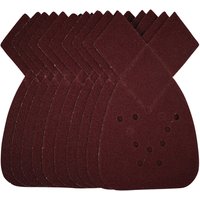 Draper Detail Sanding Sheets with Hook and Loop, 140mm, 80 Grit, SSD4 (Pack of 10)