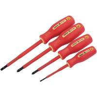 Draper Fully Insulated Screwdriver Set (4 Piece)