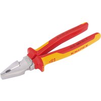 Knipex 02 06 225 Fully Insulated High Leverage Combination Pliers, 225mm