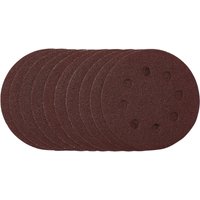 Draper Sanding Discs, 115mm, 80 Grit, Hook & Loop (Pack of 10)