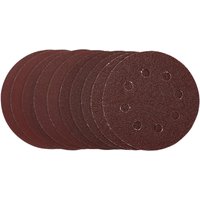 Draper Sanding Discs, 115mm, Hook & Loop, Assorted Grit, (Pack of 10)