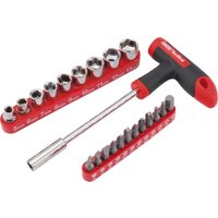 Draper Redline T Handle Driver with Socket and Bits Set (22 Piece)